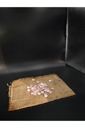 Toz Pembe Minik Düğmeler 50 adet 14 boy 8.9 mm