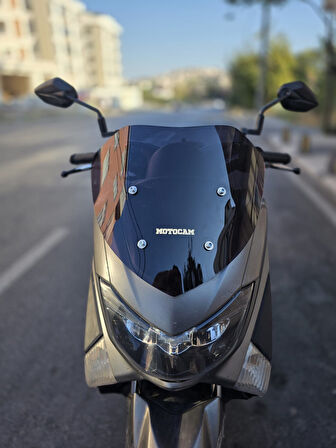 MOTOCAM Yamaha Nmax Siperlik Ön Cam 2015-2020 Model 36cm Siyah Renkli 4mm