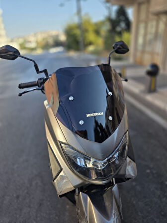 MOTOCAM Yamaha Nmax Siperlik Ön Cam 2015-2020 Model 36cm Siyah Renkli 4mm