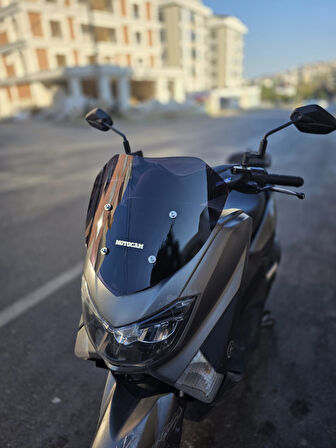 MOTOCAM Yamaha Nmax Siperlik Ön Cam 2015-2020 Model 36cm Siyah Renkli 4mm