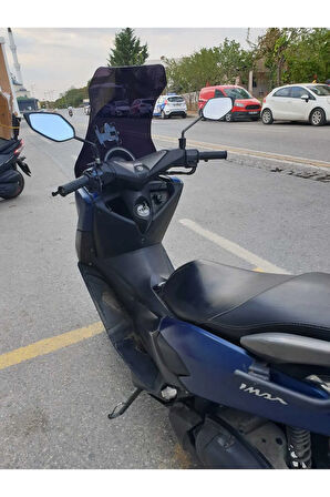 Yamaha Nmax Siperlik Ön Cam 2015 2020 Model 69cm Siyah Renkli 4mm