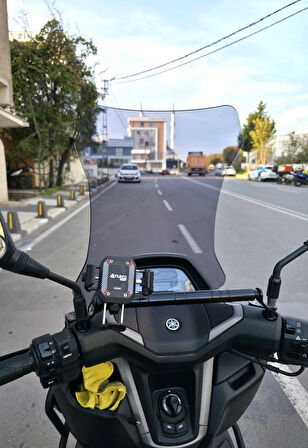 MOTOCAM Yamaha Nmax Siperlik Ön Cam 2025 Model 72cm Füme Renkli 4mm