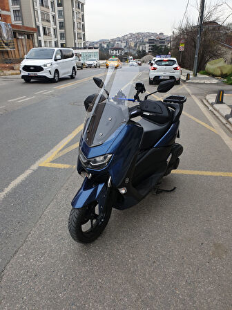 MOTOCAM Yamaha Nmax Siperlik Ön Cam 2021-2025 Model 72cm Şeffaf Renkli 4mm UZUN CAM