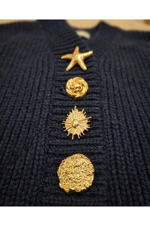 Z.A.R.A Serisi Kombin Gold Metal Düğme Seti - 4’lü Büyük Boy Set