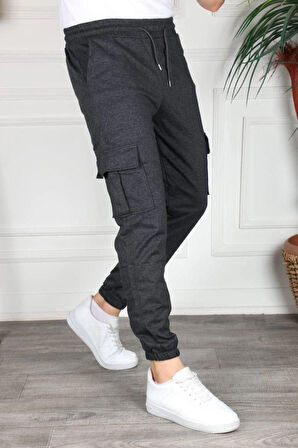 Kargo Cep Unisex Paça Lastikli Eşofman Altı