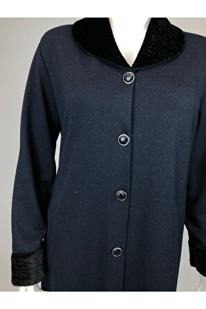 Incila Yakası Ve Kolağzı Kürklü Ferace