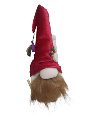 Yeni Yıl El Yapımı Noel Baba Süsleri  (1 Adet) 33 CM