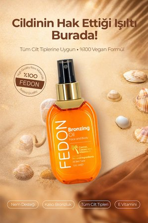 Kabin Boy Bronzlaştırıcı Güneş Yağı Vegan E Vitamini Kakao İçerikli Bronzing Sun Oil 100 ml