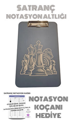 Satranç Notasyan Altlığı ve Koçanı