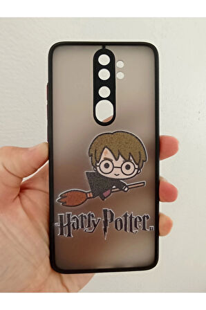 Xiaomi Redmi Note 8 Pro Uyumlu Kamera Korumalı Harry Potter Kılıf Tuşları Renkli Hux Kapak