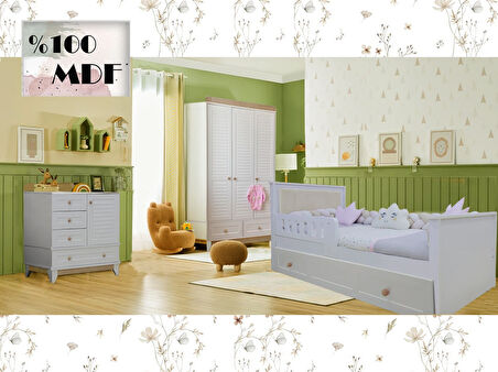 %100 MDF Nova Bebek & Çocuk Odası Takımı