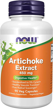 Now Foods Artichoke Liver Digestive Health Extract (Enginar) 450mg, Veg 90 caps