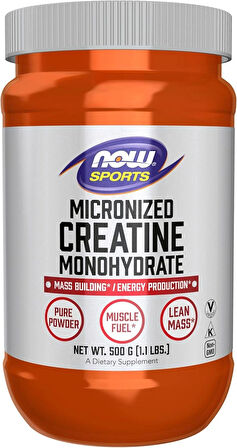 NOW Foods Sports Micronized Creatine Monohydrate 500 Gram - 119 Servis