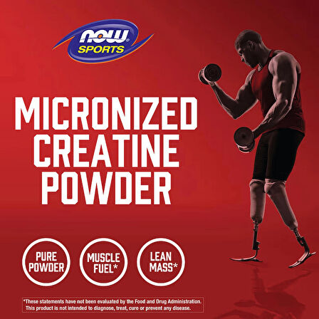 NOW Foods Sports Micronized Creatine Monohydrate 500 Gram - 119 Servis