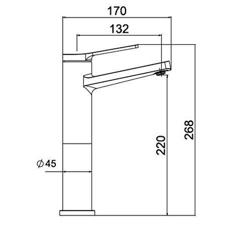 NSK Nobia Pro Yüksek Lavabo Bataryası - N3014702