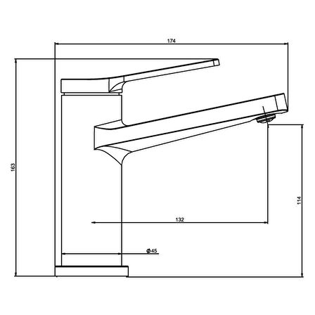 NSK Nobia Pro Lavabo Bataryası - N3015402