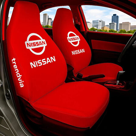 Nissan Uyumlu Oto Koltuk Kılıfı Seti - Penye Kumaş Ön ve Arka Koltuk Koruyucu
