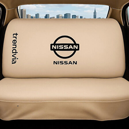 Nissan Uyumlu Oto Koltuk Kılıfı Seti - Penye Kumaş Ön ve Arka Koltuk Koruyucu
