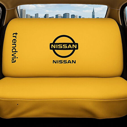 Nissan Uyumlu Oto Koltuk Kılıfı Seti - Penye Kumaş Ön ve Arka Koltuk Koruyucu