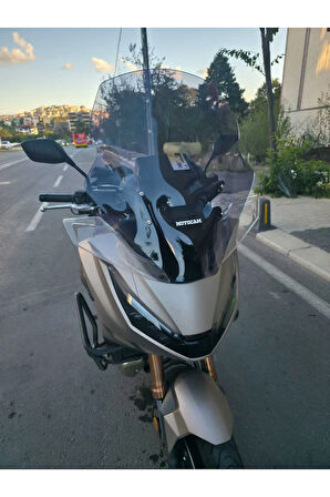 MOTOCAM Honda NT 1100 Siperlik Ön Cam 2025 Model 61cm Füme Renkli 4mm