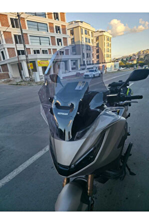 MOTOCAM Honda NT 1100 Siperlik Ön Cam 2025 Model 61cm Füme Renkli 4mm