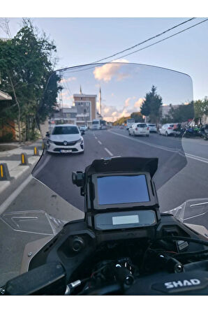 MOTOCAM Honda NT 1100 Siperlik Ön Cam 2025 Model 61cm Füme Renkli 4mm