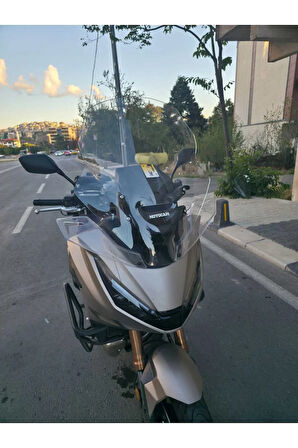 MOTOCAM Honda NT 1100 Siperlik Ön Cam 2025 Model 61cm Şeffaf Renkli 4mm