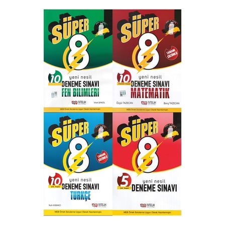 8. Sınıf Branş Türkçe Matematik Fen Inkılap Deneme Seti