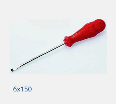 6 x 150 mm Düz Tornavida