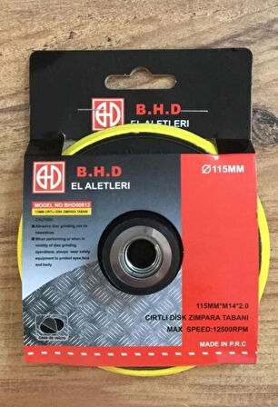 CIRTLI DİSK ZIMPARA TABANI 115mm