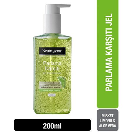 Neutrogena Parlama Karşıtı Yüz Temizleme Jeli 200 ml