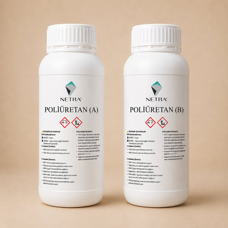 Poliüretan Sıvı Plastik Reçine Birinci Kalite Kırılmaz Ürünler İçin 2 Kg Set ( 1 Kg A bileşeni + 1 Kg B bileşeni )