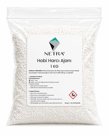 Taş Tozunu Kendin Yap , Hobi Harcı Yapma Ajanı 1 KG Net Ağırlık Toz Formda, Taş Tozu Yapma Ajanı