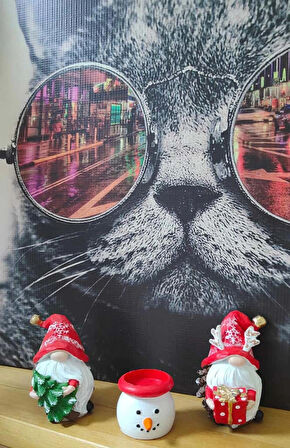  Yılbaşı Şans Cüceleri 3 LÜ SET MUMLUK  yılbaşı Hediyesi, dekor Cüce (12*7CM BOYUTUNDA)