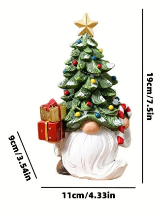 Kış Masası Noel Ağacı Süslemeleri İç Mekan Ev Dekorasyonu NOEL BABALI ÇAM AĞACI
