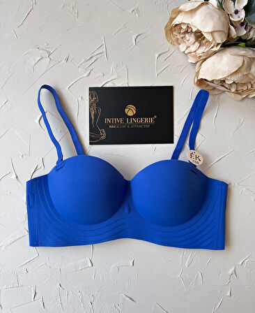 Lady Baby Straplez Kesim Destekli Dikişsiz Balensiz Toparlayıcılı İthal İz Yapmaz Sütyen