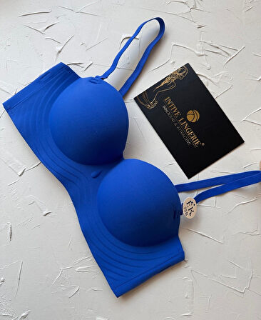 Lady Baby Straplez Kesim Destekli Dikişsiz Balensiz Toparlayıcılı İthal İz Yapmaz Sütyen