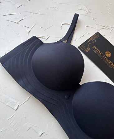 Lady Baby Straplez Kesim Destekli Dikişsiz Balensiz Toparlayıcılı İthal İz Yapmaz Sütyen