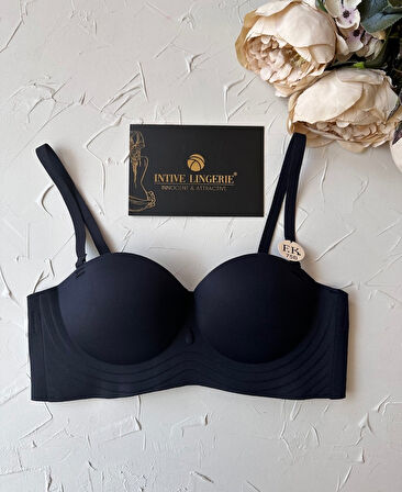 Lady Baby Straplez Kesim Destekli Dikişsiz Balensiz Toparlayıcılı İthal İz Yapmaz Sütyen