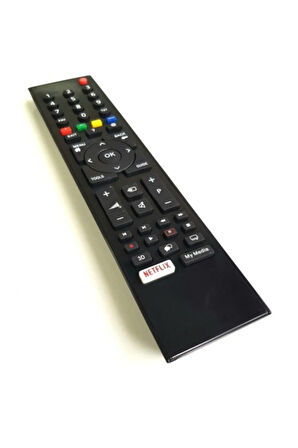 ARÇELİK-BEKO NETFLIX-MY MEDIA TUŞLU LCD LED TV GENİŞ KALIP KUMANDA Pil Hediyeli