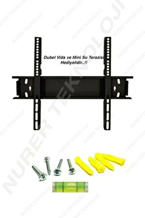 Tüm Markaya Uyumlu 70'' Inç 177 Ekran 75'' Inç Inç 195 Ekran  Sabit Askı Aparatı Su Terazili 