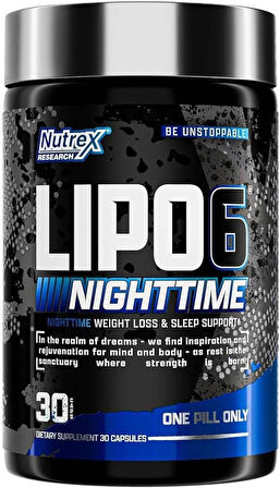 Nutrex Lipo 6 Nighttime Fat Burner Sleep Aid Weight Loss Metabolism Appetite 5-HTP+THEANİNE+SAFFRON