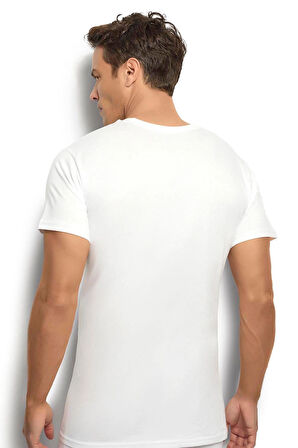 Jiber 104 Sıfır Yaka Pamuk Erkek Fanila Tişört