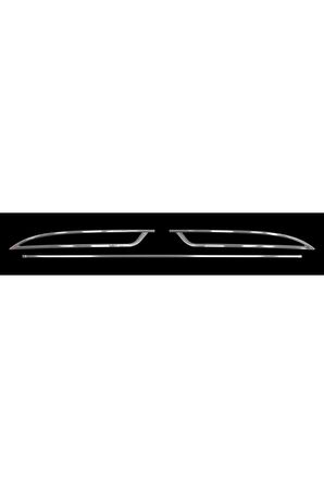 Nova Krom Fiat Egea Sedan Paslanmaz Krom Difüzör 3 Parça 2015 Üzeri ( Mat)