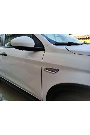 Nova Krom Fiat Egea Sinyal Çerçevesi Paslanmaz Krom + Abs 2015 - 2024 (Parlak)