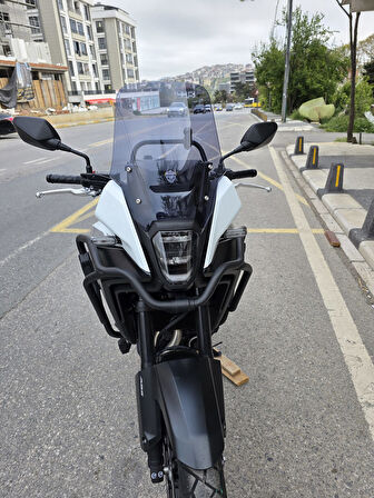 MOTOCAM Honda NX 500 Ön Cam 34cm 2025 Model Füme Renkli 4mm Orijinal Boylu
