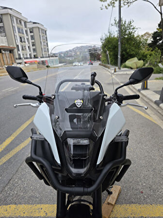 MOTOCAM Honda NX 500 Ön Cam 34cm 2025 Model Şeffaf Renkli 4mm Orijinal Boylu