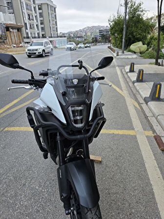 MOTOCAM Honda NX 500 Ön Cam 34cm 2025 Model Şeffaf Renkli 4mm Orijinal Boylu
