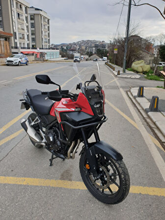 MOTOCAM Honda NX 500 Ön Cam 2025 Model 44cm Şeffaf Renkli 4mm UZUN TUR CAMI