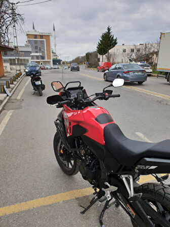 MOTOCAM Honda NX 500 Ön Cam 2025 Model 44cm Şeffaf Renkli 4mm UZUN TUR CAMI